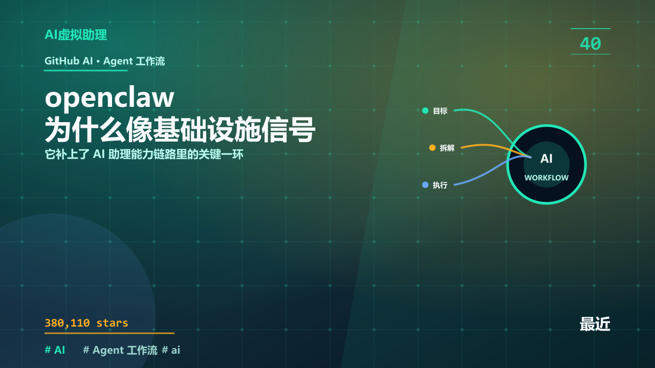 openclaw 为什么像基础设施信号